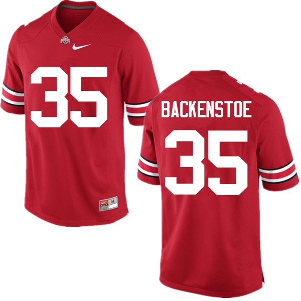 Ohio State Buckeyes #35 Alex Backenstoe Men Football Jersey Red OSU56825